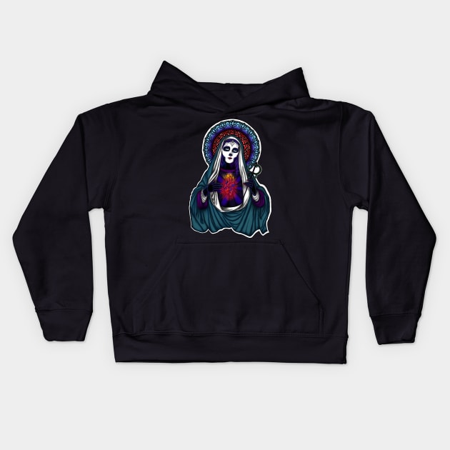 Ghost Mary Kids Hoodie by FitzGingerArt